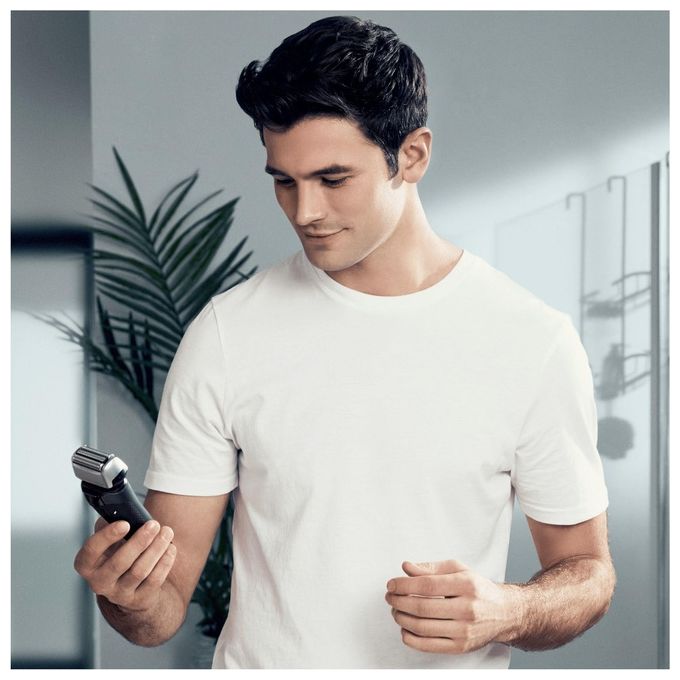Braun Series 8 83M Testina di Ricambio per Rasoio Elettrico Uomo Compatibile con i Rasoi Series 8 Argento