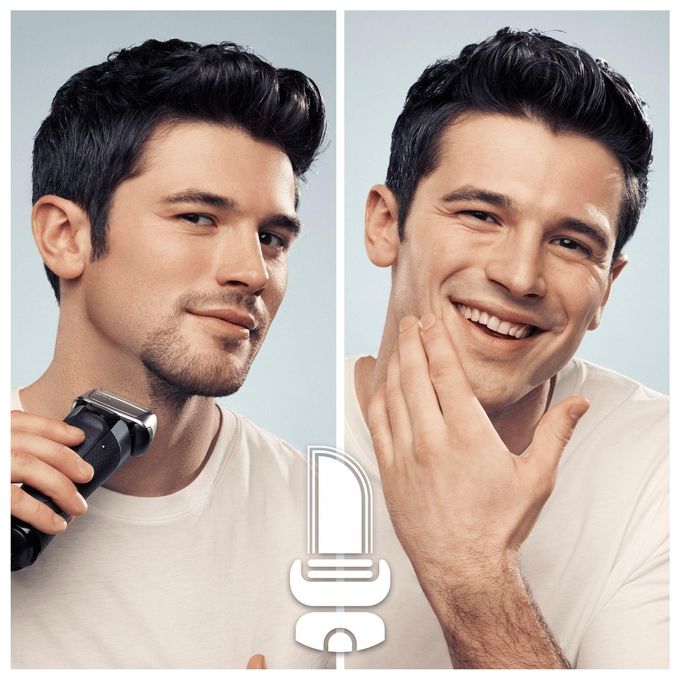 Braun Series 8 83M Testina di Ricambio per Rasoio Elettrico Uomo Compatibile con i Rasoi Series 8 Argento