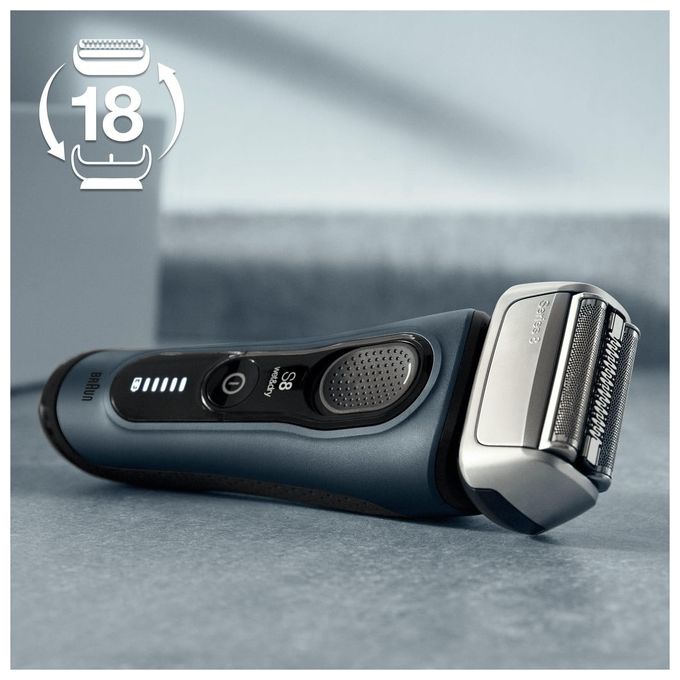Braun Series 8 83M Testina di Ricambio per Rasoio Elettrico Uomo Compatibile con i Rasoi Series 8 Argento