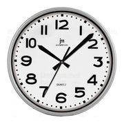 Lowell Orologio da Parete in Plastica Tondo Bianco