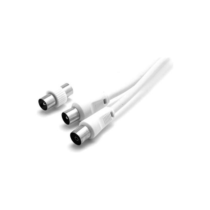 Nuova Video Suono Cavo Antenna Maschio Femmina Spina Presa Iec 75 Ohm 3mt