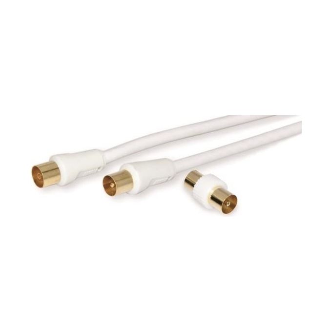 Nuova Video Suono Cavo 9-52W Hq Antenna Ma-Fe 2mt Bianco