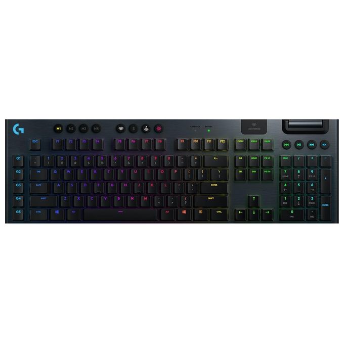 Logitech G 920-008910 Tastiera Gaming Wireless Bluetooth QWERTY Retroilluminata Carbonio