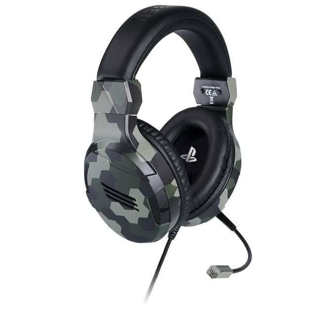 Big Ben Official Licensed Playstation 4 Stereo Gaming Headset Verde Camouflage