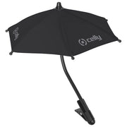 Celly ZEROFEELBK Zero Feeling Ombrello per Smartphone Universale con Clip e Funzione Stand colore Nero