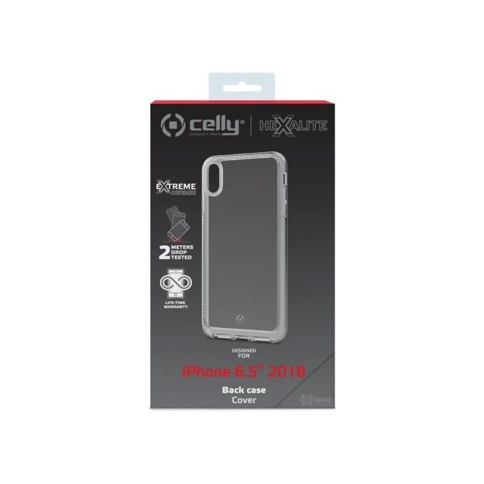 Celly Hexalite Cover per iPhone XS Max Bianco