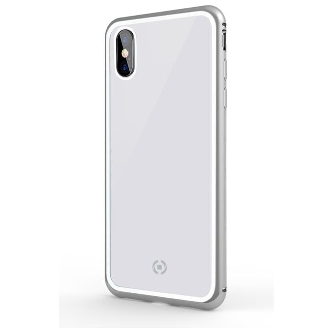 Celly Attraction Case per iPhone XS-X Silver