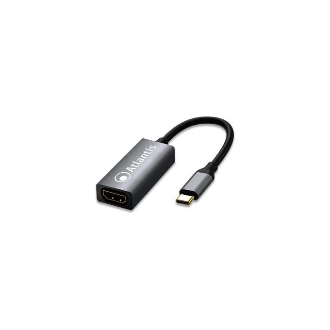 Atlantis Land A04-TC_HDMI Adattatore Grafico Usb 1920x1080 Pixel Nero