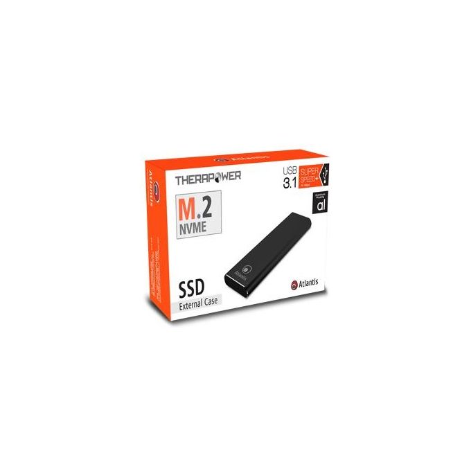 Atlantis Land A06-M2-NVME-01 Contenitore di Unita' di Archiviazione M.2 Alloggiamento Ssd Nero