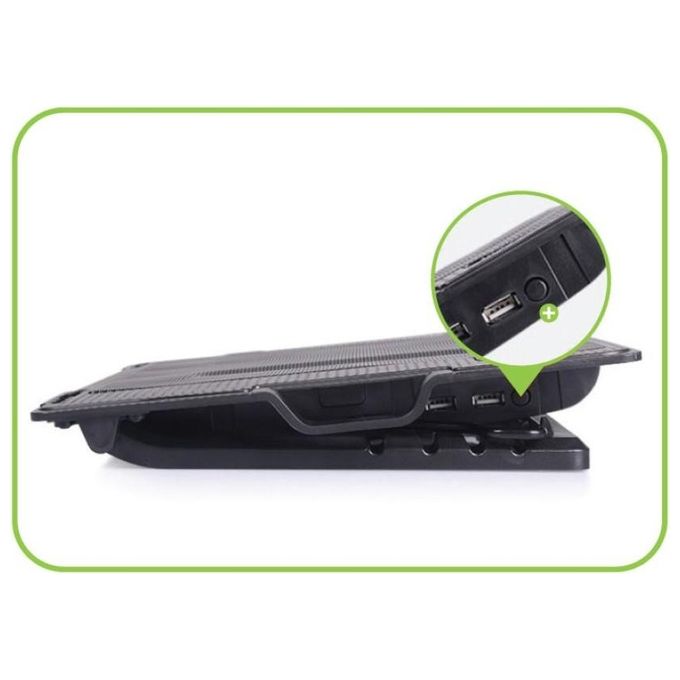 Techly Supporto per Notebook Fino a 17,3'' con Sistema di Raffreddamento