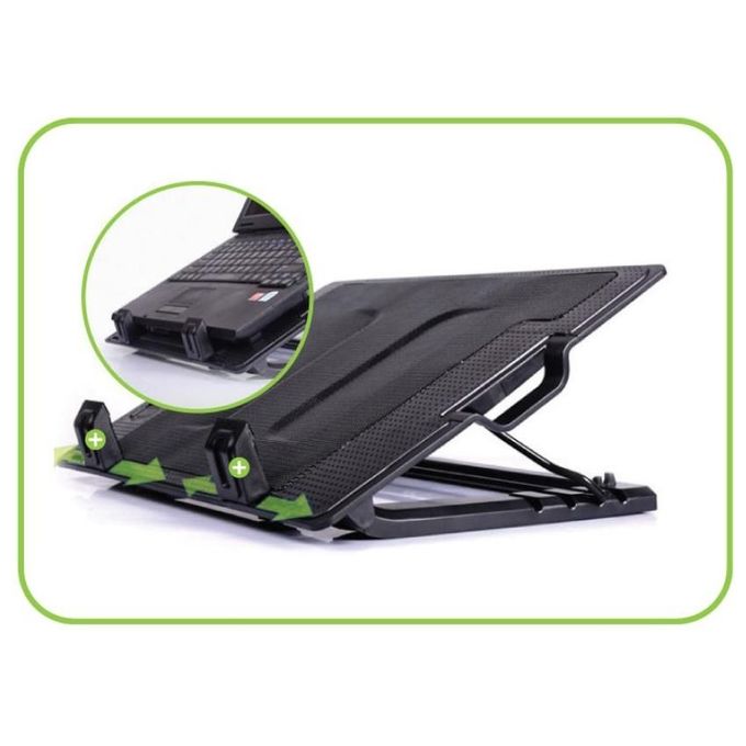 Techly Supporto per Notebook Fino a 17,3'' con Sistema di Raffreddamento