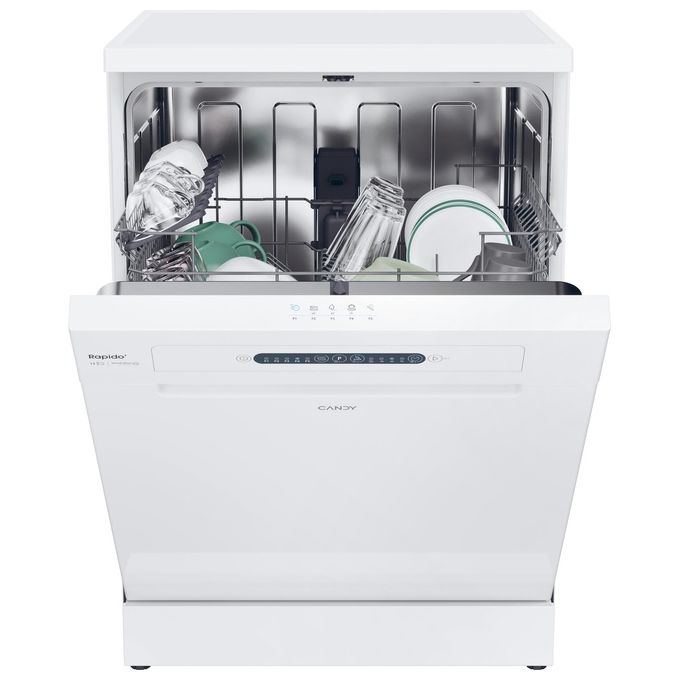 Candy CF 3E9E0W Rapidó Lavastoviglie Libera Installazione 13 coperti Classe E Motore Inverter Ciclo Rapido 49 min (85x60x60 cm) colore Bianco