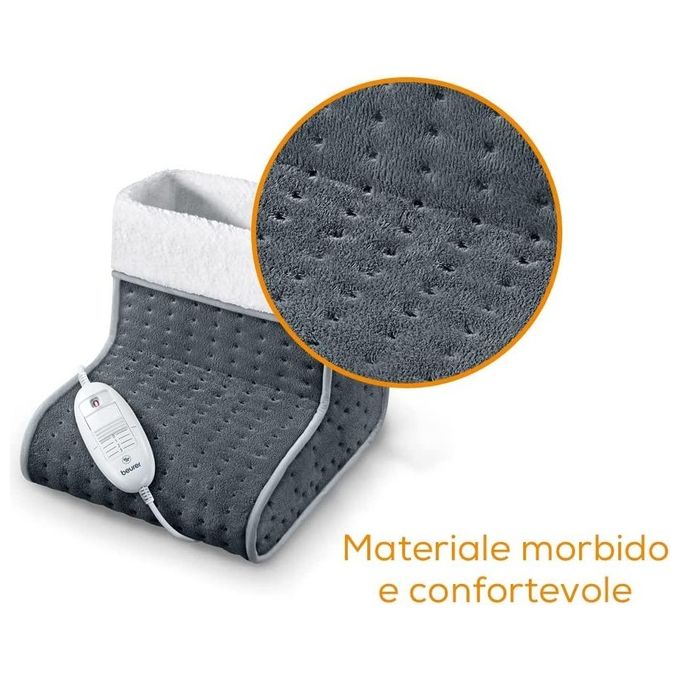 Beurer 25035X0034 FW 20 Scaldapiedi 100 W 3 Livelli di Temperatura Spegnimento Automatico 90 min Colore Grigio