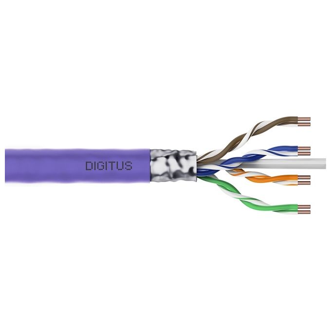 Digitus matassa mt 305 cavo solido schermato f-utp per reti categoria 6 in rame