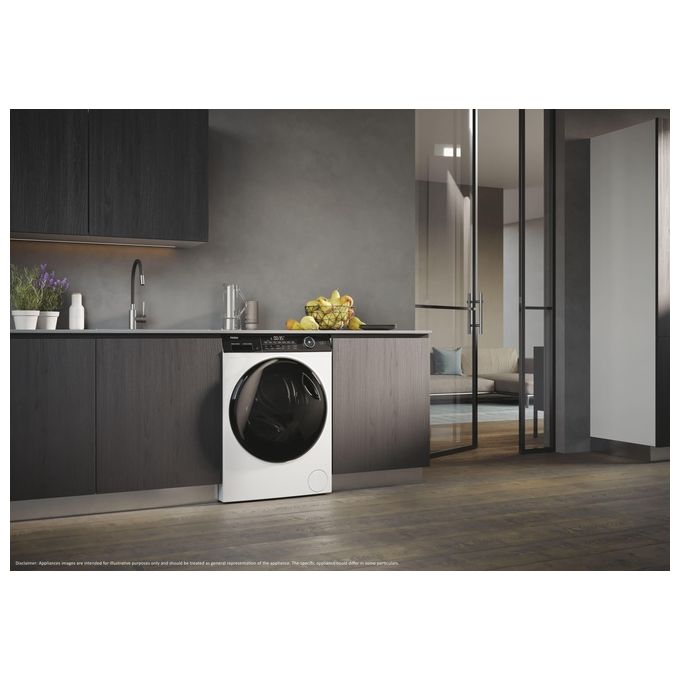 Haier HWD100-B14959U1 I-Pro Serie 5 Lavasciuga Frontale 10-6 Kg 1400 rpm Classe A Wi-Fi hOn I-Refresh ABT (85x60x53 cm) colore Bianco