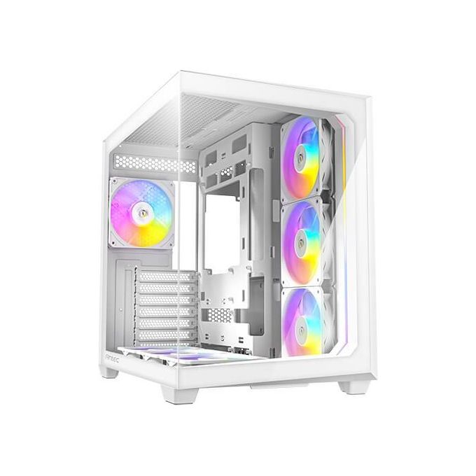 Antec C5 Case PC Midi Tower ATX 7 Ventole ARGB PWM 120mm Vetro Temperato USB-C 3.2 Gen 2 colore Bianco