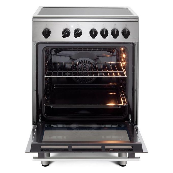 De'Longhi DMX64INL Cucina a Libera Installazione Induzione 4 Zone 69 L 9 Funzioni Classe A (87x60x60 cm) colore Inox