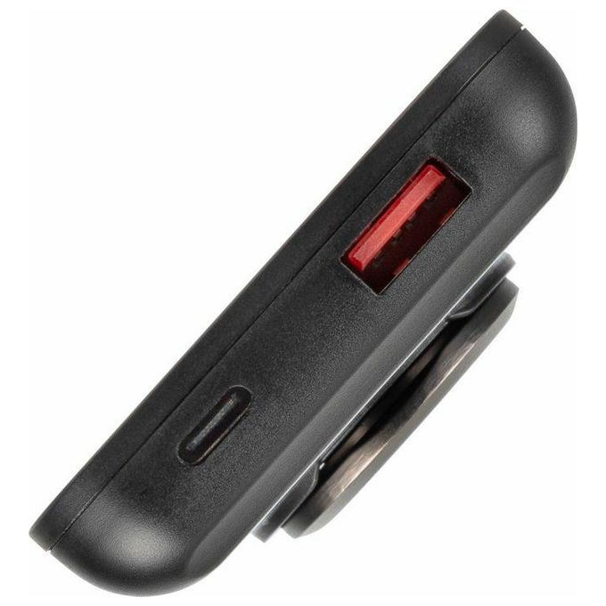Rivacase VA2603 Power Bank 5000 mAh MagSafe Qi 15W Ricarica Rapida QC 3.0 USB-A USB-C colore Nero
