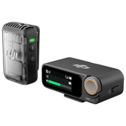 DJI CP.RN.00000326.01 Mic 2 Microfono Wireless con Sistema Lavalier Fino a 250 m Registrazione Interna 8 GB Riduzione Rumore Intelligente colore Nero