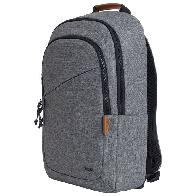 Trust 24981 Avana Zaino per Laptop 16'' Ecologico RPET 20 lt Impermeabile colore Grigio