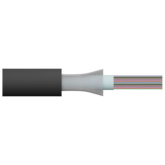 Link Cavo Fibra Ottica da Esterno Dielettrico Om3 Antiroditore 24 Fibre