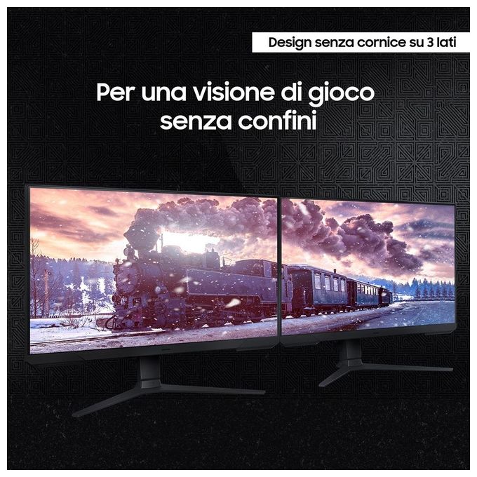 Samsung LS27DG300EUXEN Odyssey G3 Monitor Gaming 27'' Full HD 1920x1080 180Hz 1ms VA AMD FreeSync colore Nero
