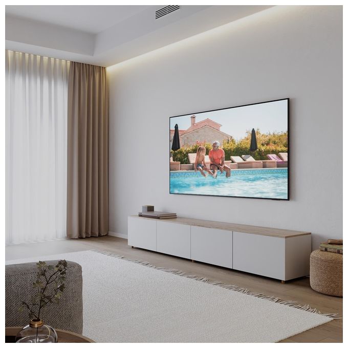 Samsung UE75DU8070UXZT TV Crystal UHD 4K 75 pollici Smart TV Wi-Fi Nero 2024 Processore Crystal 4K Upscaling AirSlim Design OTS Lite