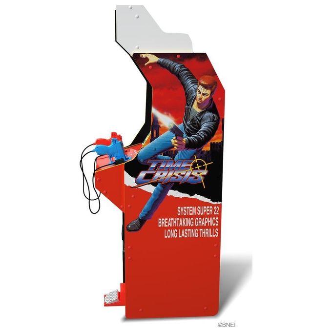 Arcade1up TMC-A-300111 Time Crisis Deluxe Cabinato Arcade 4 Giochi Schermo LCD 17'' Wi-Fi 2 Pistole Meccaniche 179 cm