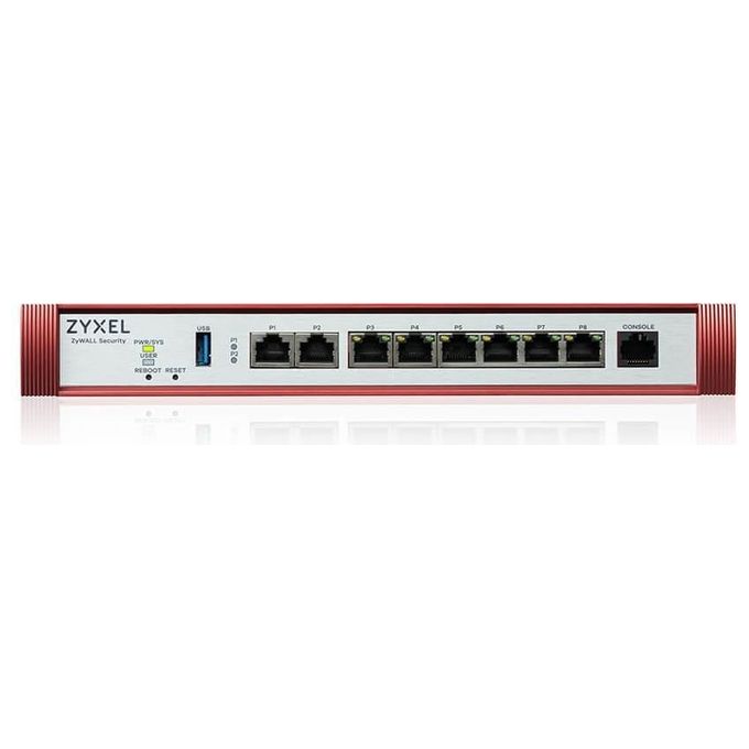 ZYXEL USGFLEX200HP-EU0101F ZyWALL Firewall di Sicurezza 5 Gbit-s Throughput 2x Multi-Gig 2,5G 6x GbE 1x PoE+ 30W VPN Business Class fino a 100 Utenti Nebula Cloud colore Nero