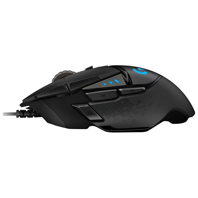 Logitech G G502 HERO Mouse Gaming Prestazioni Elevate, Sensore HERO 25K, 25.600 DPI, RGB, Pesi Regolabili, 11 Pulsanti Programmabili, Memoria Integrata, PC-Mac-Laptop, Nero