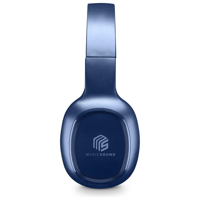 Cellular Line Music Sound Cuffie con Microfono Bluetooth Azzurro