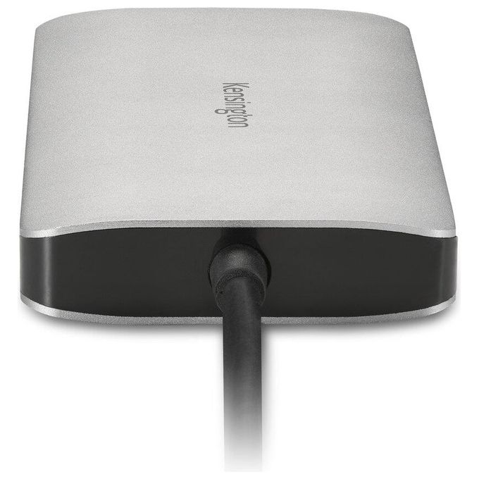 Kensington K33820WW UH1400P Hub USB-C 8 in 1 Portatile 4K 60Hz Power Delivery 85W Ethernet SD microSD colore Nero