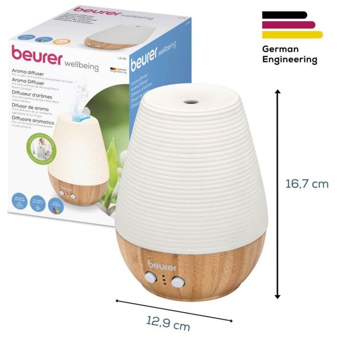 Beurer Diffusore di Aromi ad Ultrasuoni Luce Led 180ml 6 Colori