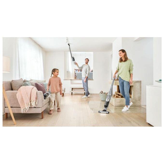 Bosch BBH3K2801 Serie 4 Aspirapolvere a bastone 2 in 1 Senza sacchetto Autonomia 55 min Batteria 25,2 V colore Argento