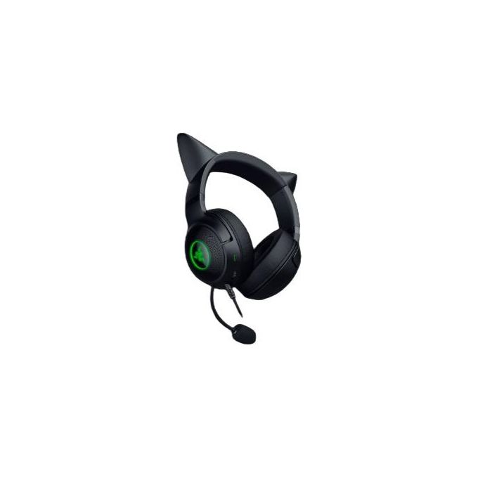 Razer RZ04-04730100-R3M1 Kraken Kitty V2 Auricolare Cablato A Padiglione Gaming con Microfono Staccabile e Illuminazione RGB 2 m colore Nero