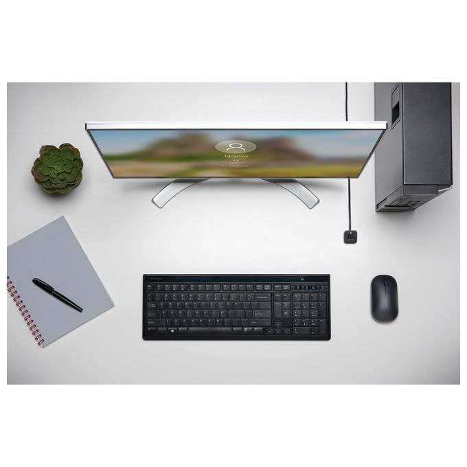 Kensington K62330WW VeriMark Desktop Chiavetta Lettore Impronte Digitali USB 2.0 FIDO U2F FIDO2 Windows Hello 10 impronte colore Nero