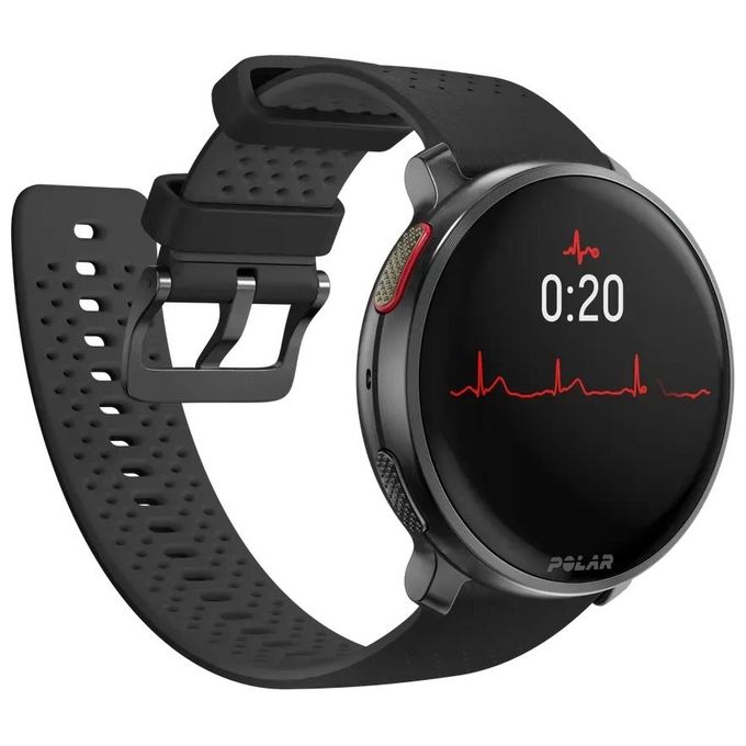 Polar 900108890 Vantage V3 Smartwatch Sportivo con GPS Display AMOLED 32 GB ECG SpO2 Batteria 140 Ore colore Nero