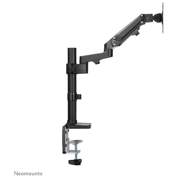 Neomounts DS70-750BL1 Braccio per Monitor 17-27 Pollici Regolabile con Molla a Gas 7 kg VESA 75x75 100x100 cm Morsetto Occhiello colore Nero