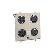 Link KIT_ 4 Ventole Con Termostato Colore Grigio Chiaro per Armadi Linea Server (Dn-19 Fan-4-1000-N)