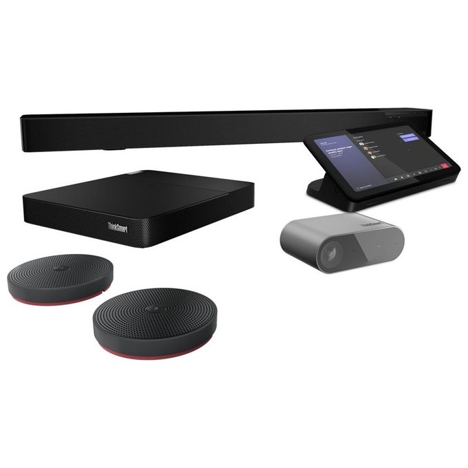 Lenovo 12QN0004IX ThinkSmart Core + IP Controller Full Room Kit sistema di conferenza 8 MP Windows 11 IoT 10.1'' touch Wi-Fi 6 Bluetooth 5.0 colore Nero