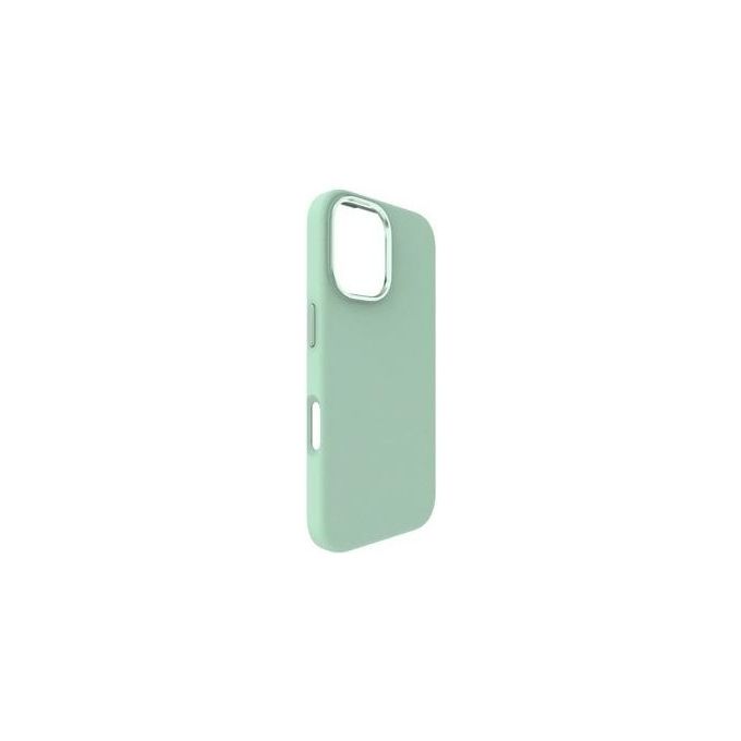 Tunit Clear Cover per iPhone 16 Soft Touch in Silicone con MagSafe Menta