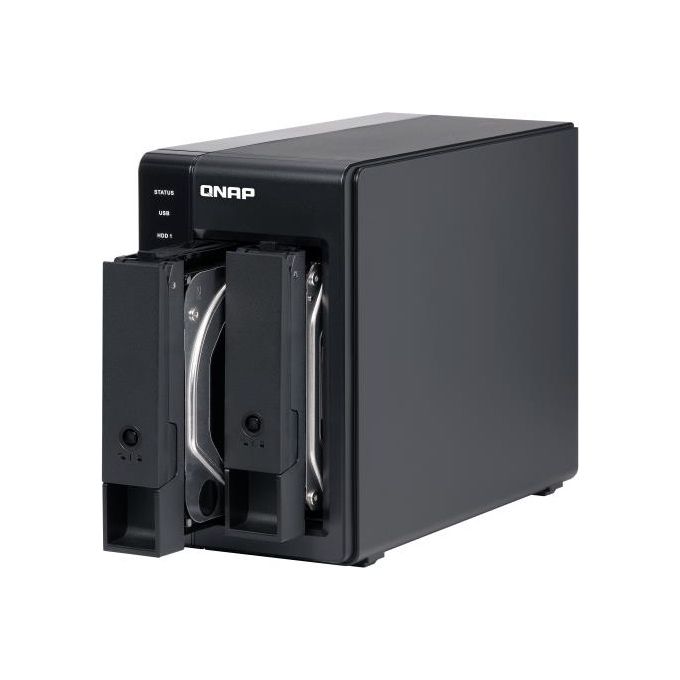 QNap TR-002 Array Unita' Disco Rigido 2 Alloggiamenti Sata-600 Usb 3.1 Gen 2