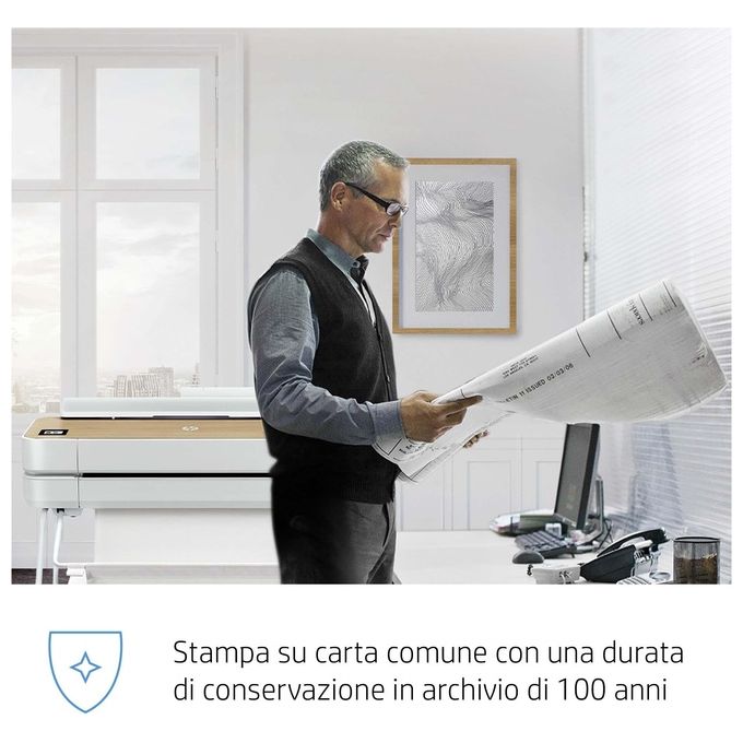HP Cartuccia Originale 730 P2V63A Magenta 130ml per DesignJet T1600 T1700 T2600