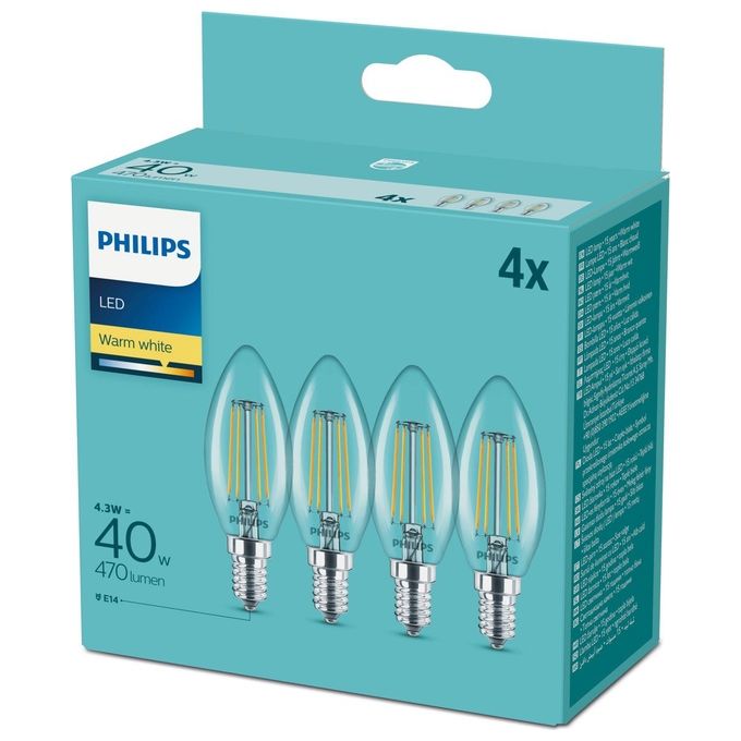 Philips Lampadina Led Special Pack 40W e14 4 Pezzi