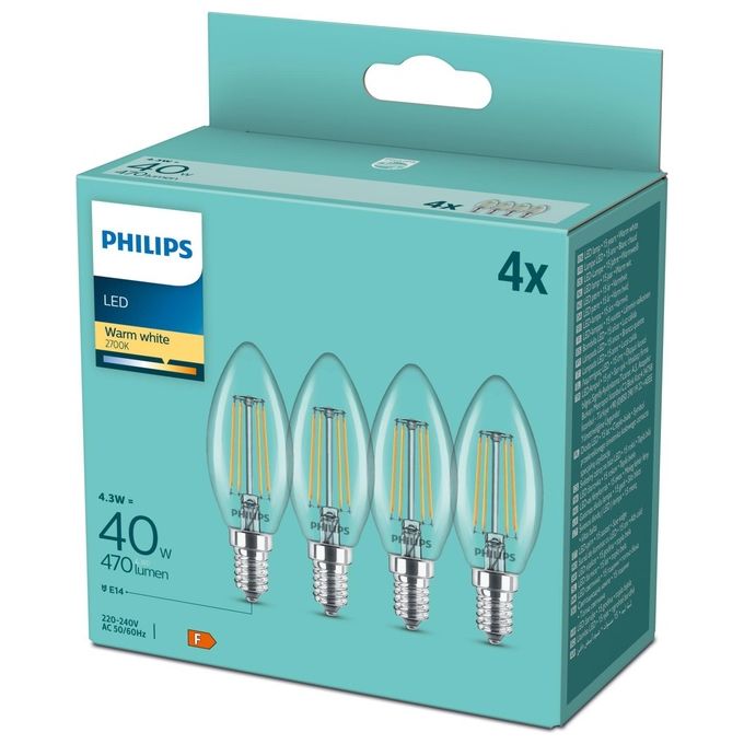 Philips Lampadina Led Special Pack 40W e14 4 Pezzi