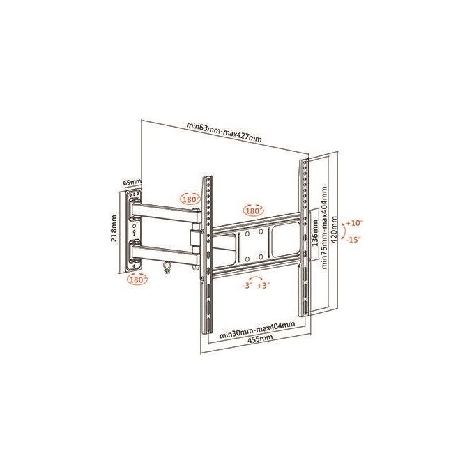 Munari SP339 Supporto a Parete 32''-60'' 50Kg