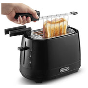 DeLonghi CTLAP2203.BK Tostapane a 2 Scomparti Potenza 550 W Nero