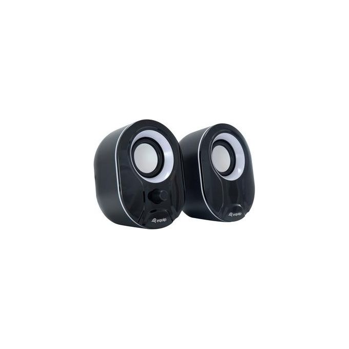 Equip 245333 Mini Casse PC USB 2.0 Stereo 2.0 6W Jack 3.5mm colore Nero