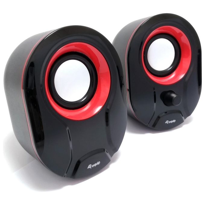 Conceptronic Mini Speaker Usb 2.0 3W Nero-Rosso Cablato