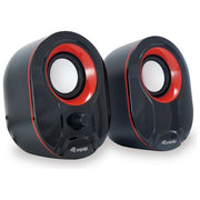Conceptronic Mini Speaker Usb 2.0 3W Nero-Rosso Cablato
